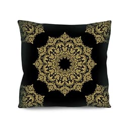 Almofada Valverde Mandala Preto 42x42cm