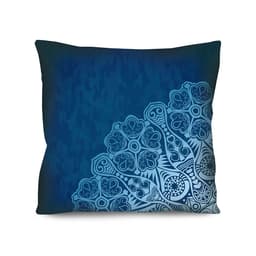 Almofada Valverde Meia Mandala Azul 42x42cm