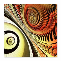 Quadro Abstrato II Uniart Marrom 30x30cm