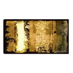 Quadro Abstrato Marrom 55x100cm