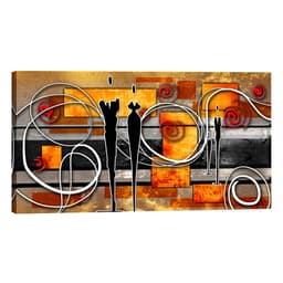 Quadro Abstrato Vermelho I 55x100cm
