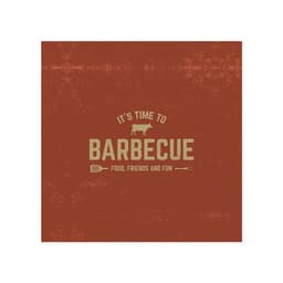Quadro Churrasco Terra 45x45cm