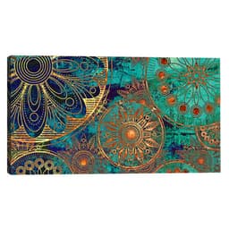 Quadro Mandala Azul 55x100cm