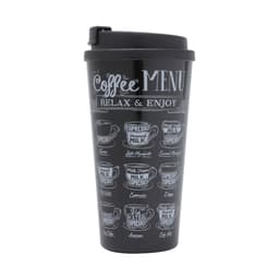 Copo Coffee Preto e Branco 16,5x5,2x7,7 cm