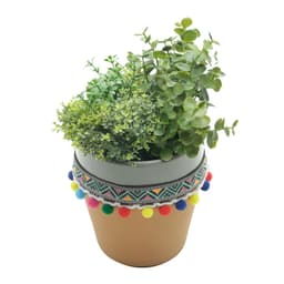 Vaso Decorativo Mexican Cinza