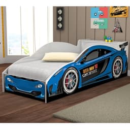Cama Carro com Baú Infantil Lizzy Azul