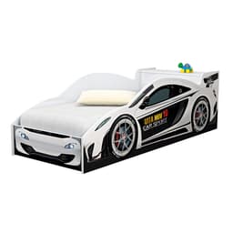 Cama Carro com Baú Lizzy Infantil Branco