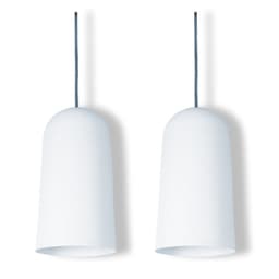 Pendente Copo Max Branco Kit com 2