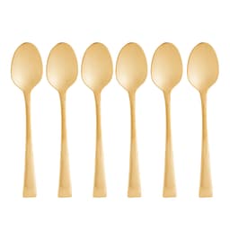 Jogo de Colheres com 6 peças Berna Dourado