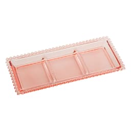 Petisqueira Pearl Rosa 13x30 cm