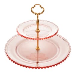 Prato Pearl Duplo Rosa