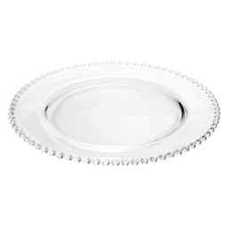 Prato Pearl Transparente 28 cm