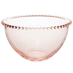 Saladeira Pearl Rosa 21x21 cm