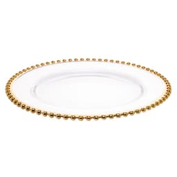 Sousplat Pearl Dourado 3x32x32 cm