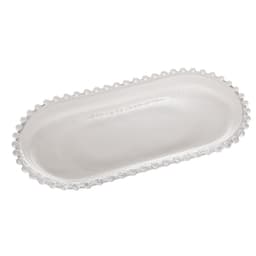 Travessa Pearl Transparente 15x30 cm