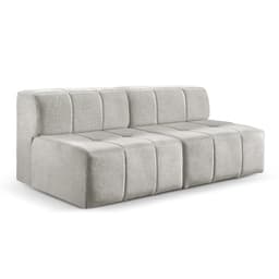 Sofá Box 2 Lugares - Bouclé Cinza