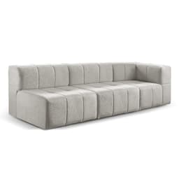 Sofá Box 3 Lugares - Bouclé Cinza