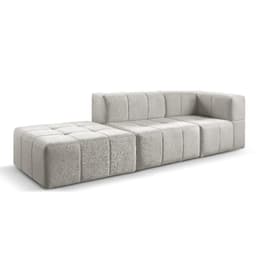 Sofá Box 3 Lugares - Bouclé Cinza