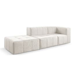 Sofá Box 3 Lugares - Bouclé Nude