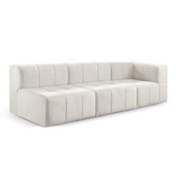 Sofá Box 3 Lugares - Bouclé Nude