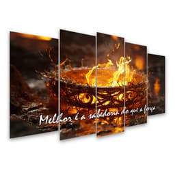 Kit Quadro Decorativo Religioso Para Sala de Estar 73x39cm A55 - Pallazio