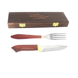 Kit Churrasco e Mesa Arkhip Churrita Grill 5'' Cabo Madeira Caixa
