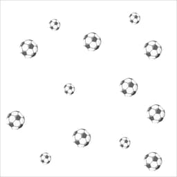 Adesivo de Parede Infantil Bolas de Futebol para quartos de crianças