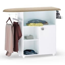 Tábua de Passar Roupa Mariana com Balcão 1 Porta Branco - AJL Móveis