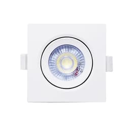 Spot Led Embutir Quadrado 5W Em   Bivolt Amarelo