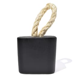 Peso de Porta Artesanal Cubo 1,5Kg Concreto com Base Anti Risco - Preto Fosco