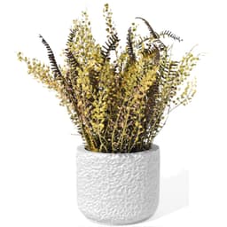 Vaso Decorativo Texturizado 9cm em Cimento Artesanal - Branco