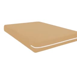 Capa para Colchão Casal com zíper lavável 188x138cm Bege