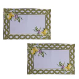 Jogo 2 Lugar Americano tecido retangular estampado decorativo