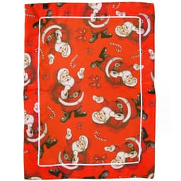 Jogo 2 Lugares Americanos Natal Papai Noel mesa posta Vermelho