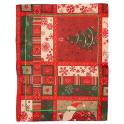 Jogo 2 Lugares Americanos Natal mesa posta Vermelho 43X33cm