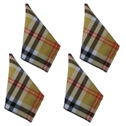 Jogo 4 Guardanapo tecido estampado 45x45 Xadrez luxo premium