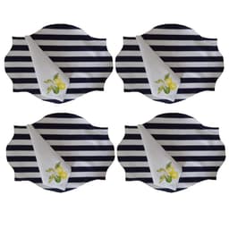 Jogo Americano 4 peças com guardanapo Limão em tecido