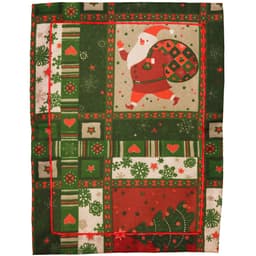 Jogo Americano Natalino 2 peças em tecido Verde 43X33cm