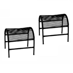 Kit 02 decanso para os pés Acapulco Para Área Externa Jardim Preto