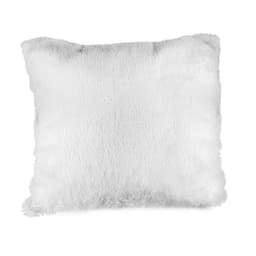 Kit 4 capas de almofada 45x45 Branco felpuda pelo baixo