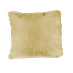 Kit 6 capas de almofada 45x45 bege shaggy luxuosa