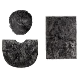 Kit banheiro 3 peças Grafiti Shaggy decorativo premium luxoA