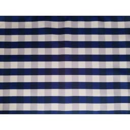 Lugar Americano tecido luxo designer decorativo Xadrez azul