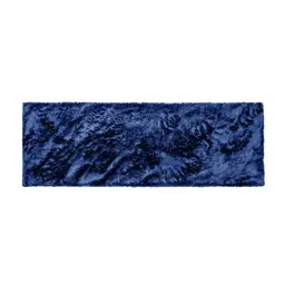Peseira 1,80x0,60 Azul Shaggy Peluda Premium zíper B