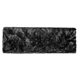 Peseira 1,80x0,60 Preta Pelúcia Antialérgica zíper luxo A