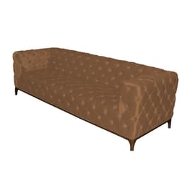 Sofá Chesterfield 3Lug. Master Suede Marrom
