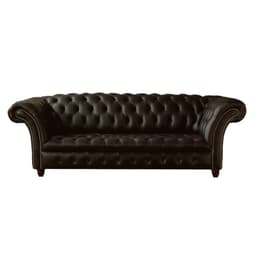Sofá Chesterfield 3Lug. Mod. B Ecologico Café