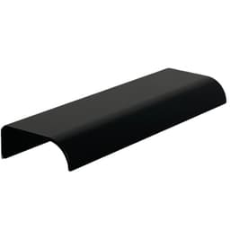 Kit 10 Puxadores para Móveis Wave Reto Alumínio Preto 125mm Aluminium Decor