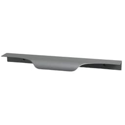 Puxador para Móveis Wave Cava Alumínio Prata 180mm Aluminium Decor