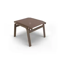 Apoio de Pé Riviera Alumínio Marrom Tela Marrom